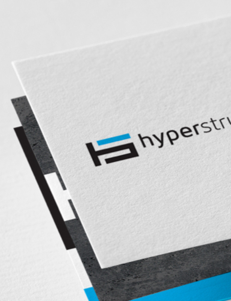 logo brand design hyperstructure